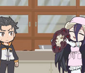 albedo making chocolate for ainz